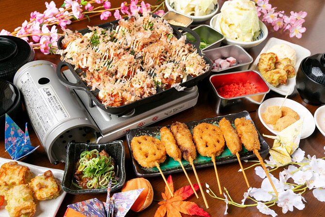 1 Day Takoyaki Making and Osaka Castle Walking Tour - Takoyaki making with kushikatsu for lunch