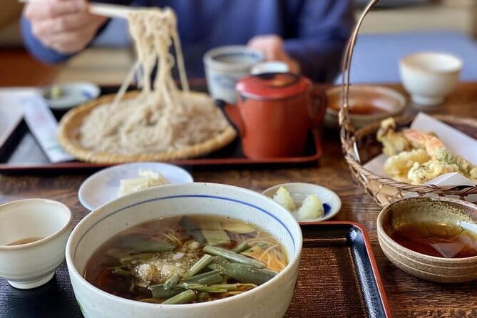 1-Day Togakushi Tour: Soba making, Ninja Town, and Hidden Shrines - Making soba at Tonkururin