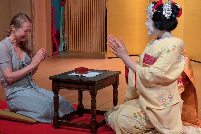 Authentic Maiko Experience＆Kyoto Dinner (Free drink) at Noh Stage - Introductions, kimono details, and questions