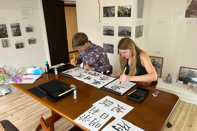 Calligraphy Class for Beginners in a Century-old Japanese House - A Private Class That Works for Different Groups