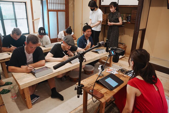 Calligraphy & Digital Art Workshop in Kyoto - The next 30 minutes: making digital art on an iPad