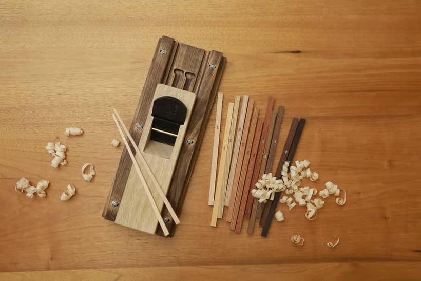 Chopstick Making Workshop in Ginza - Planing the chopsticks takes real effort