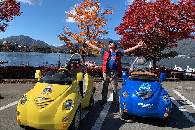 Cute & Fun E-Car tour following guide around Lake Kawaguchiko - Key points to know before you book