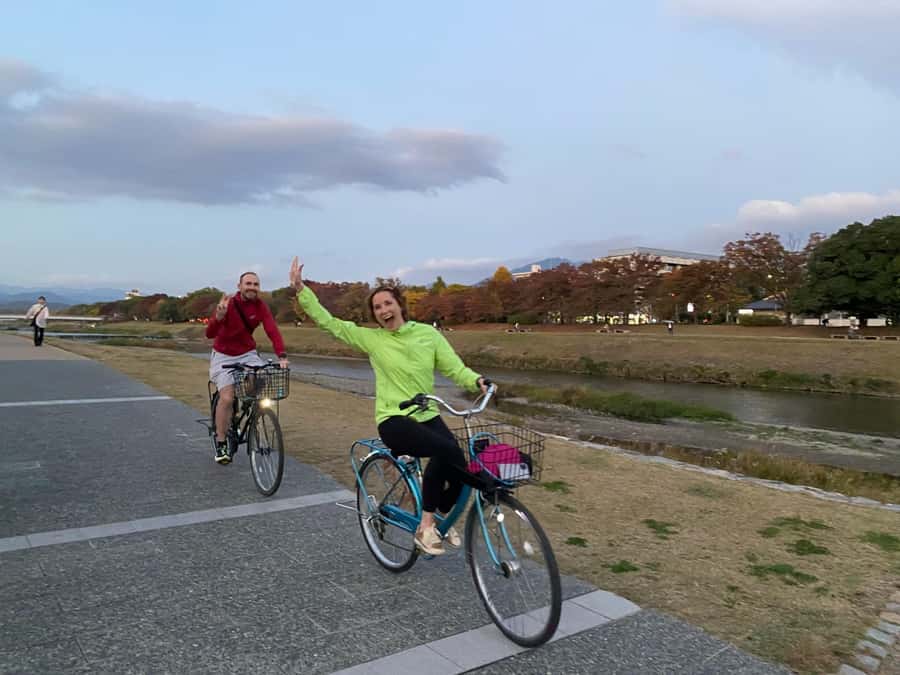 Cycle Kyoto's Hidden Gems & Gion Stroll - Riverside roads and a spring-water shrine