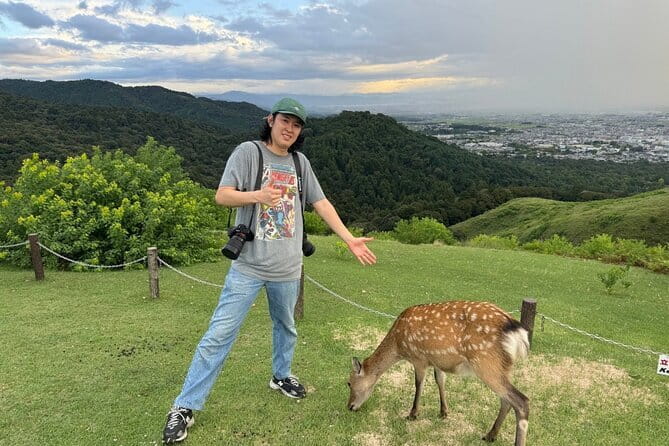 Discover Ancient Nara: Private Car Tour from Kyoto or Osaka - Meeting Nara’s deer in Nara Park