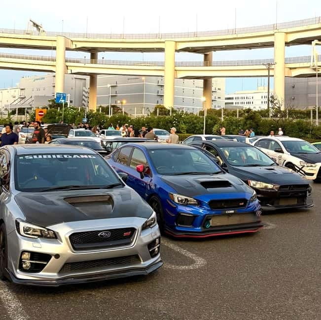 EVO, WRX, Skyline – JDM Night Run to Daikoku Car Meet - Meeting near Shibuya Station