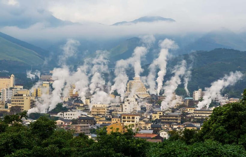 Fukuoka: Yufuin & Beppu Day Tour (Dazaifu / Brewery Options) - Kamado Jigoku and the hot springs of Beppu