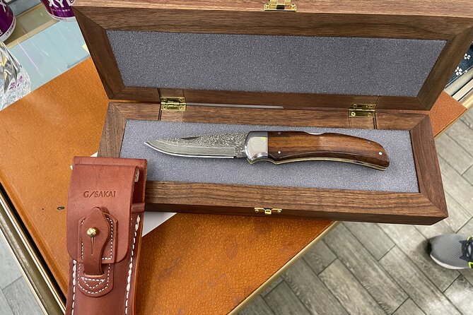Gifu Samurai Sword Town;Japanese Damascus Knife Making Experience - Assembling, polishing, and signing your blade