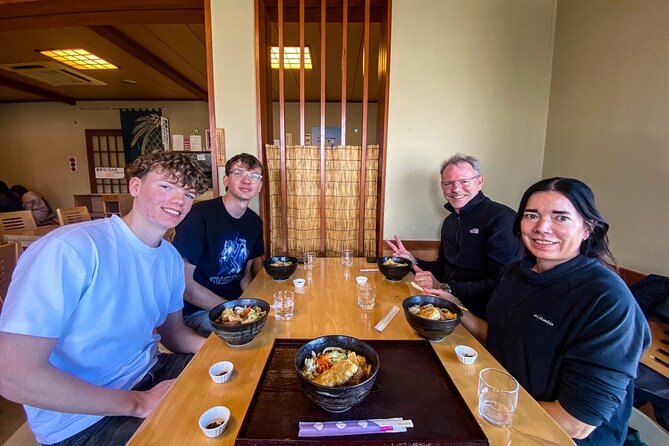 Hidden Fuji drive tour with a Local English speaking guide - Yoshida udon makes lunch part of the local story