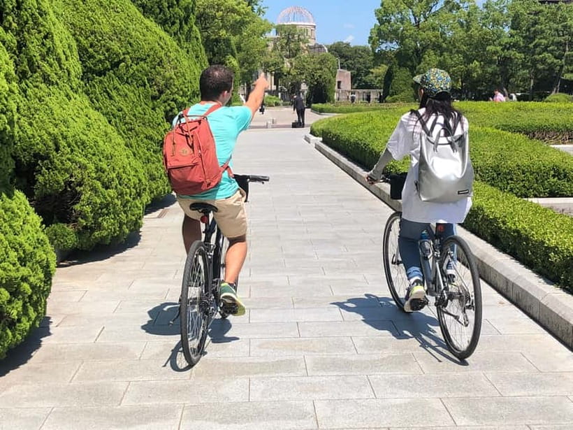 Hiroshima: City and Miyajima Bike and Boat Tour - Key points at a glance