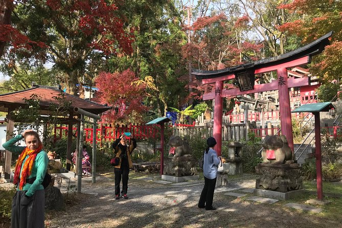 Inside of Fushimi Inari - exploring and lunch with locals - Soba lunch, Japanese tea, and a boiled egg break