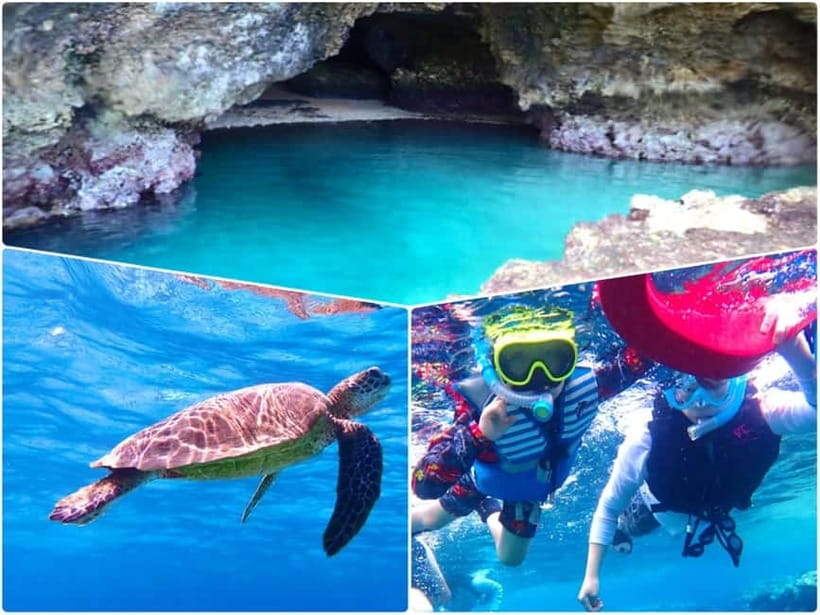 Ishigaki Island: Blue Cave Exploration & Snorkeling Tour - Entering the limestone Blue Cave