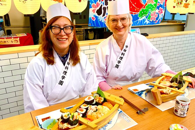 Kanazawa: Sushi & Japanese Cooking Class at a Historic School - Nigiri sushi with seafood from Omicho Market
