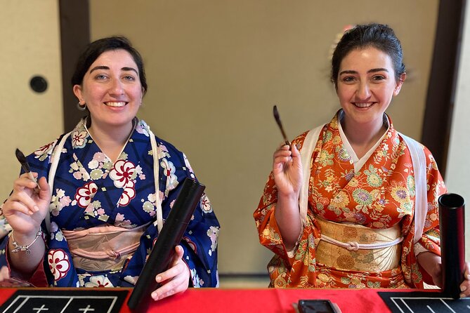 Kimono and Calligraphy Experience in Miyajima - A beginner-friendly calligraphy lesson