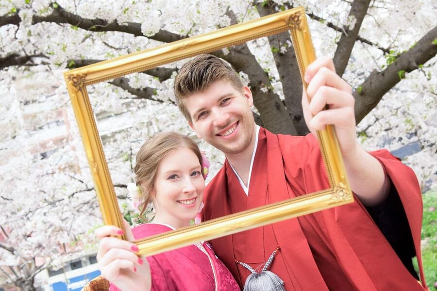Kimono photoshoot-Includes 100 photo data - Choosing a kimono and getting ready