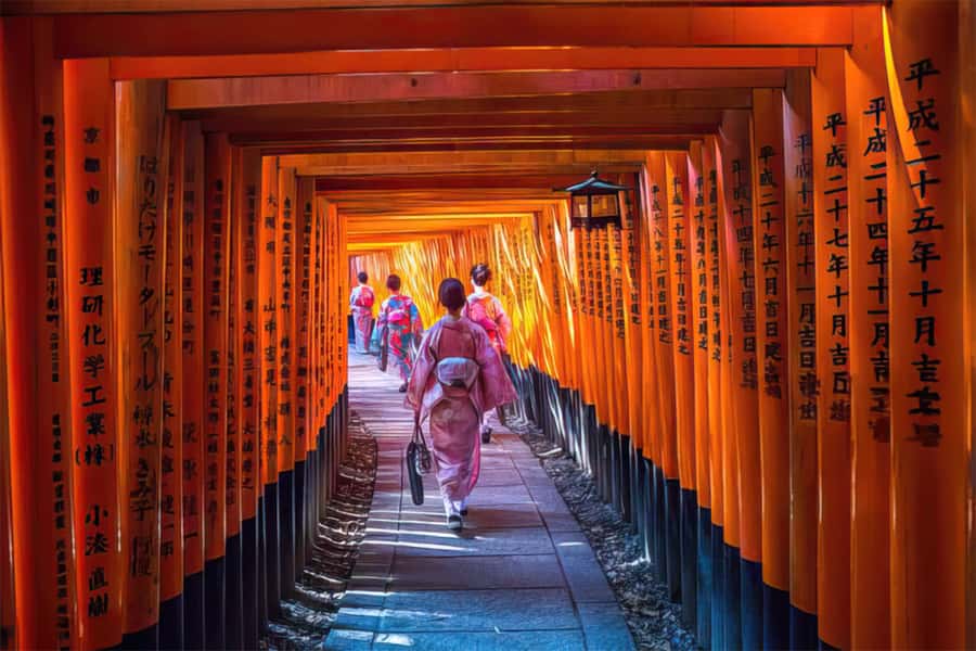 Kyoto: Fushimi, Arashiyama - Bamboo, Monkey, Torii & Secrets - Changing from shrine to bamboo