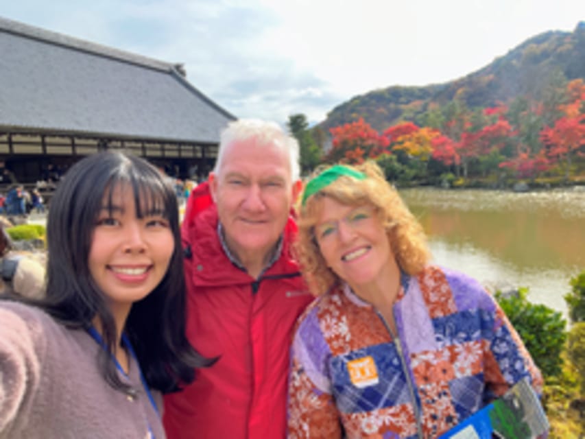 Kyoto: Fushimi Inari, Kinkakuji, Bamboo Grove 1 Day Bus Tour - Sagano Bamboo Forest in a short green corridor