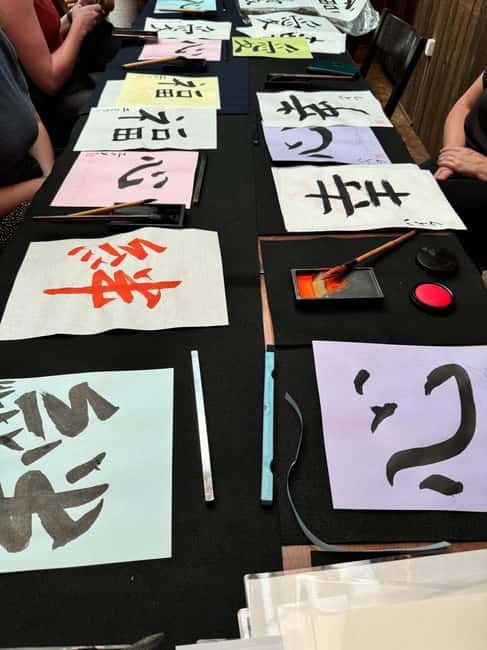 Kyoto: Japanese Calligraphy Workshop - Choosing a kanji character and writing your name