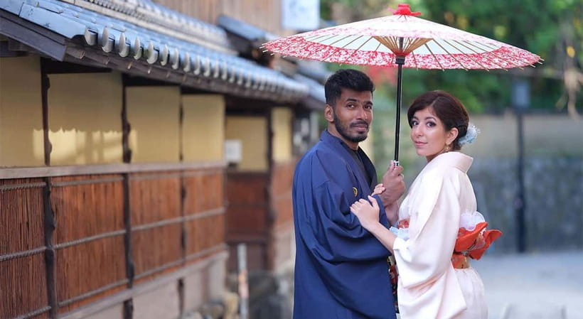 Kyoto Kimono Rental mimosa ｜Kimono/Yukata Rental Couple Plan - Why Mimosa works well for a Higashiyama day
