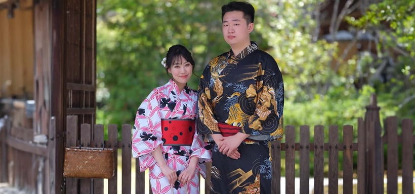 Kyoto Kimono Rental mimosa ｜Kimono/Yukata Rental Couple Plan - A practical nine-hour Kyoto route