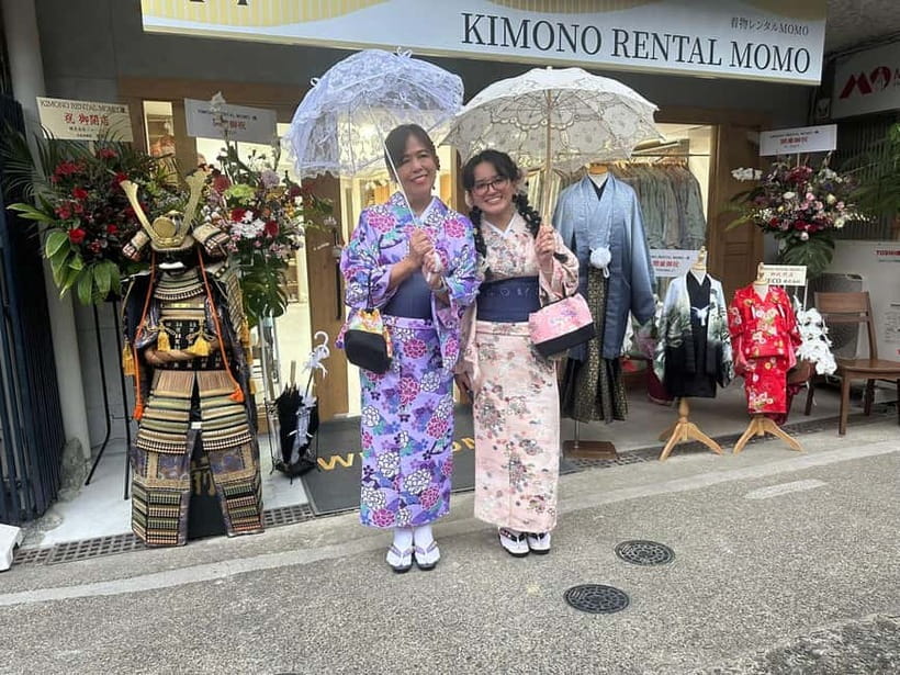 Kyoto: Kimono Rental with Hairstyling and Accessories - Hairstyling and accessories complete the look