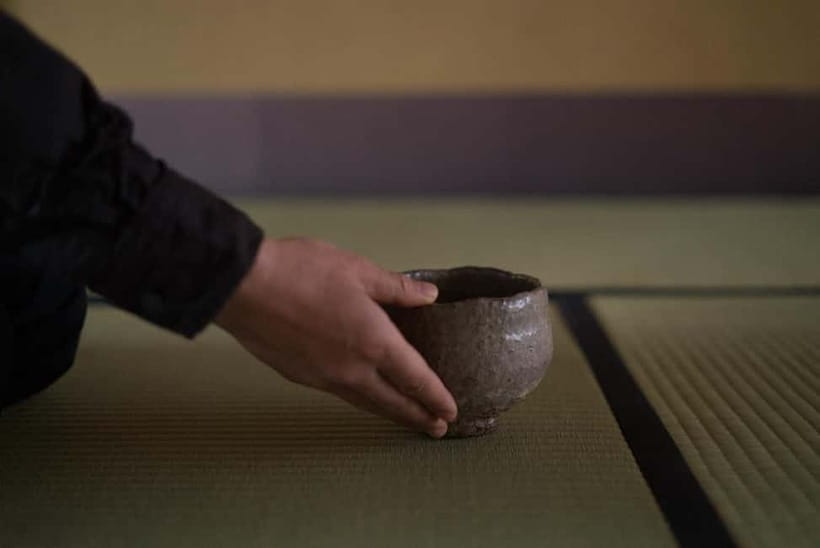 Kyoto: Mindful Tea Ceremony in 100-Year-Old Teahouse - Drinking matcha with attention
