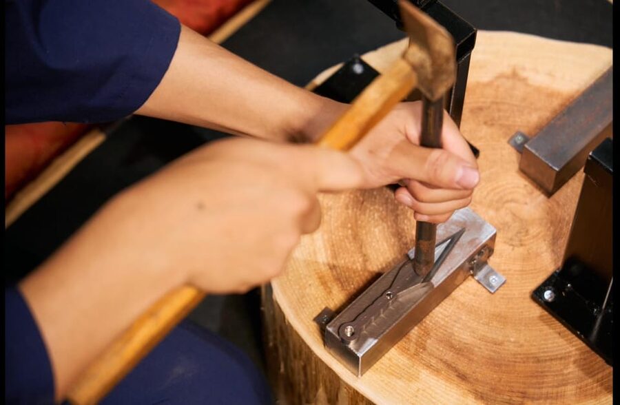 Kyoto: Ninja Weapon Forging Experience - Choosing a kanji character for the engraving
