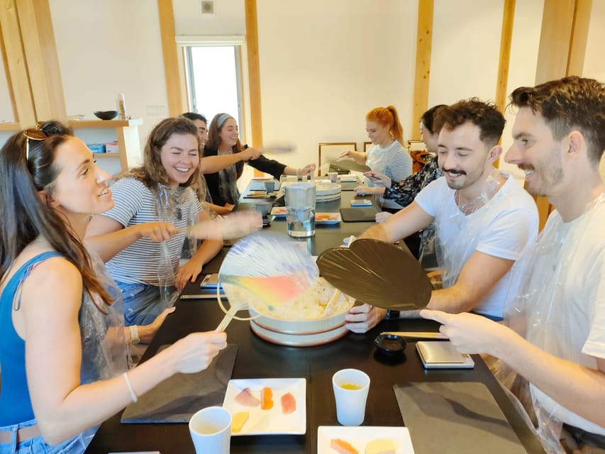 Kyoto: Small-Group Authentic Sushi Making Workshop - Shaping nigiri with fresh fish
