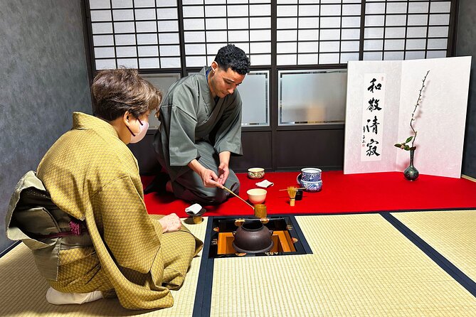 KYOTO Tea Ceremony with kimono near by Imamiya Jinjya Shrine - The setting near Daitoku-ji and Imamiya Jinjya