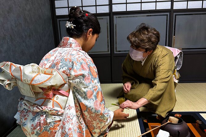 KYOTO Tea Ceremony with kimono near by Imamiya Jinjya Shrine - Cancellation and weather details