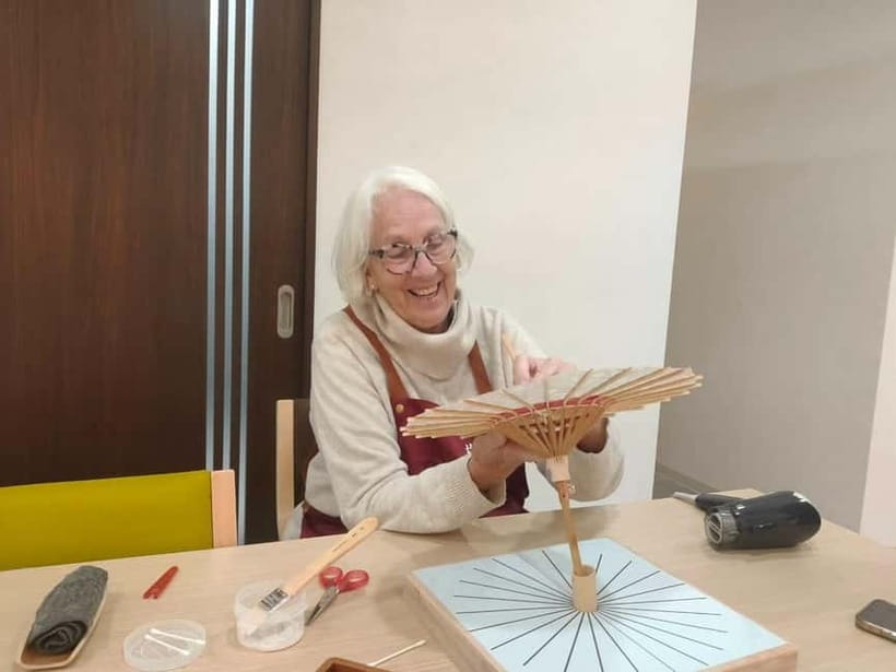 Kyoto: Traditional Mini Umbrella Making Workshop - The 90-minute making process