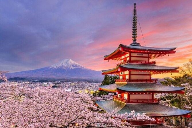 Mount Fuji (Mt. fuji) private tour by car with pickup from Tokyo - Chureito Pagoda and the classic Fuji photograph