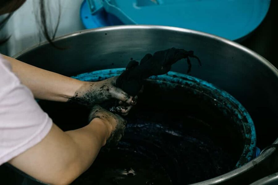 Natural Indigo Dyeing with Local Masters (Private Atelier) - Folding and binding your cotton furoshiki