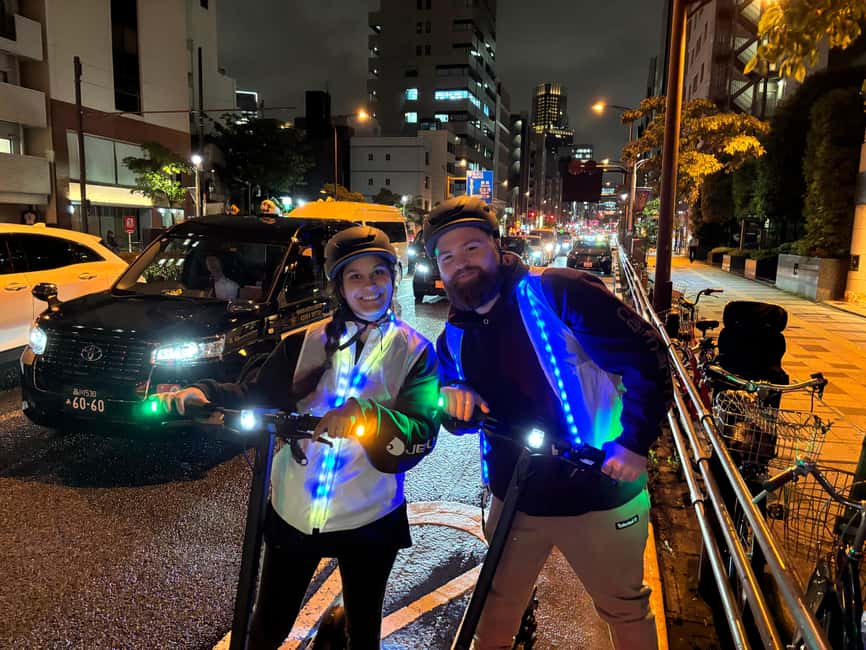 Night E-Scooter Ride to Tokyo Tower - No License Needed - How much value do you get for $56?