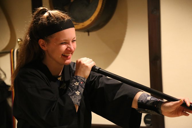 Ninja 1-hour Hands-on Lesson by Japanese master in Kyoto -Entry - Kunai, shuriken, and blowgun practice