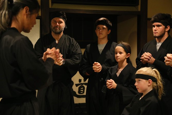 Ninja 2-hour Hands-on Lesson by Japanese master in Kyoto -Medium - Sword Training, Kunai, and Shuriken