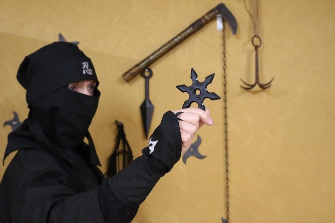 Ninja Experience (Family Friendly) at Samurai Ninja Museum KYOTO - The ninja training: shuriken, blowgun, and stealth