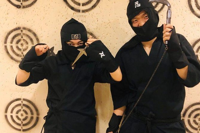 Ninja Experience (Family Friendly) at Samurai Ninja Museum KYOTO - The sword demonstration and samurai change