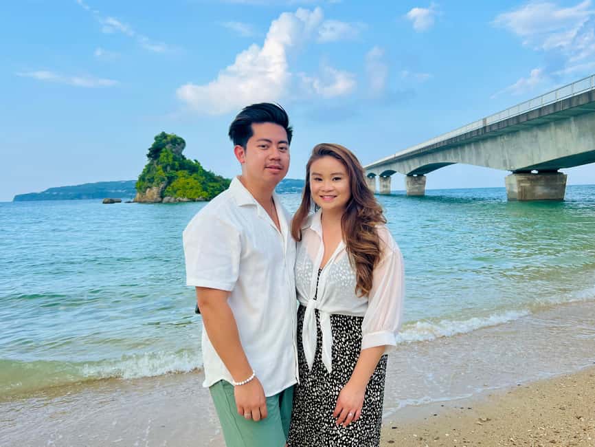 Okinawa Full Tour: Castle, Manza, Kouri, Aquarium & American - Kouri Island, the bridge, and Heart Rock