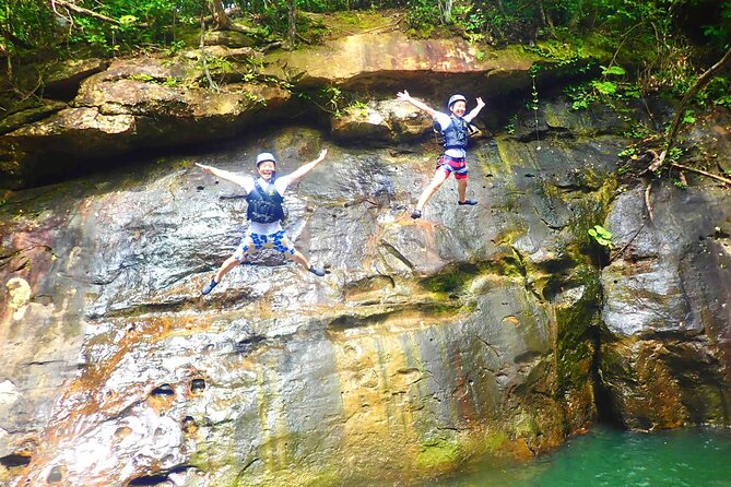 Okinawa Iriomote Mangrove SUP or Canoe and Splash Canyoning Tour - Splash canyoning at Omija Road Park and the Urauchi River