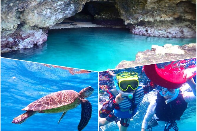 Okinawa Ishigaki Blue Cave Snorkeling Tour - Coral, fish, and clear water in the trench