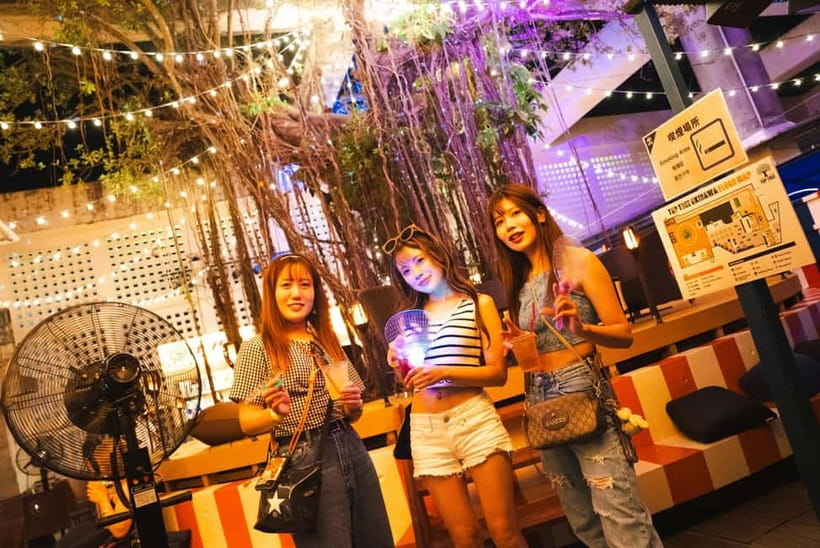 Okinawa:Sky BAR TOPTREE Nightclub Entry Ticket+Drink & VIP - From casual eating to a late-night club