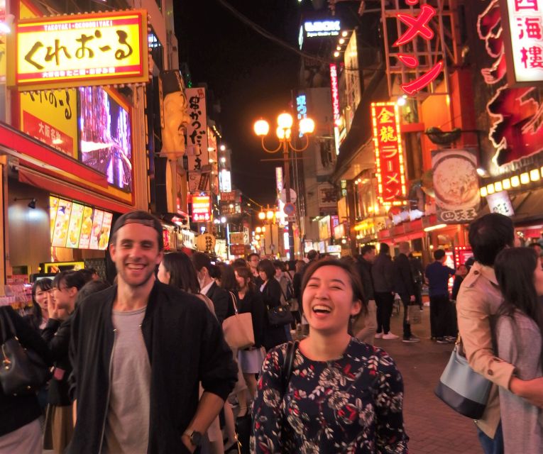 Osaka: Bar-Hopping Night Tour in Namba - Hozenji Temple and the old food alley