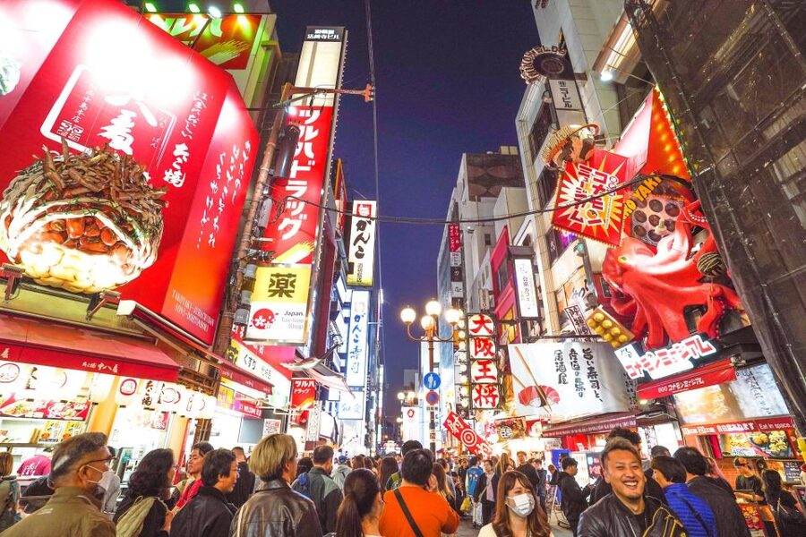 Osaka: Bar-Hopping Night Tour in Namba - Dotonbori after dark
