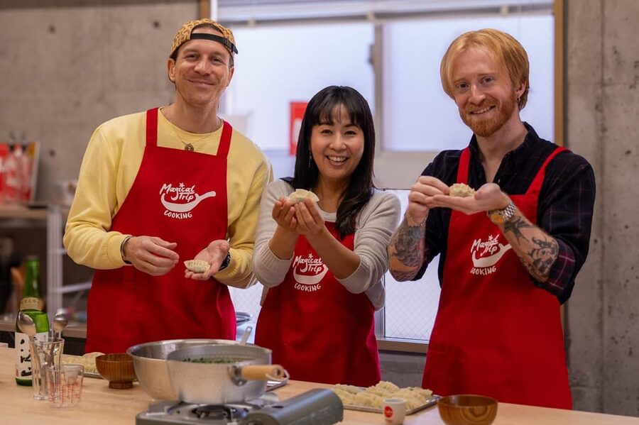 Osaka: Cooking Class & Sake Tasting with Local Market Visit - From Minami Morimachi Station to the supermarket