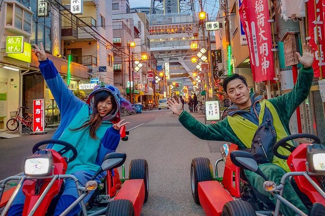 Osaka Go Karting Tour with Funny Costume - Tsutenkaku Tower and Osaka’s local flavor