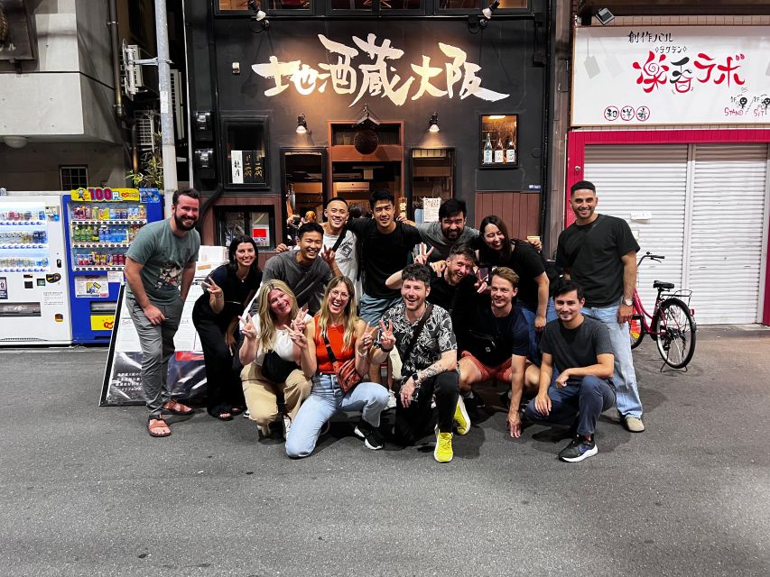 Osaka: Izakaya Bars Guided Walking Tour - Dotonbori to Uranamba, from famous sights to local drinking streets
