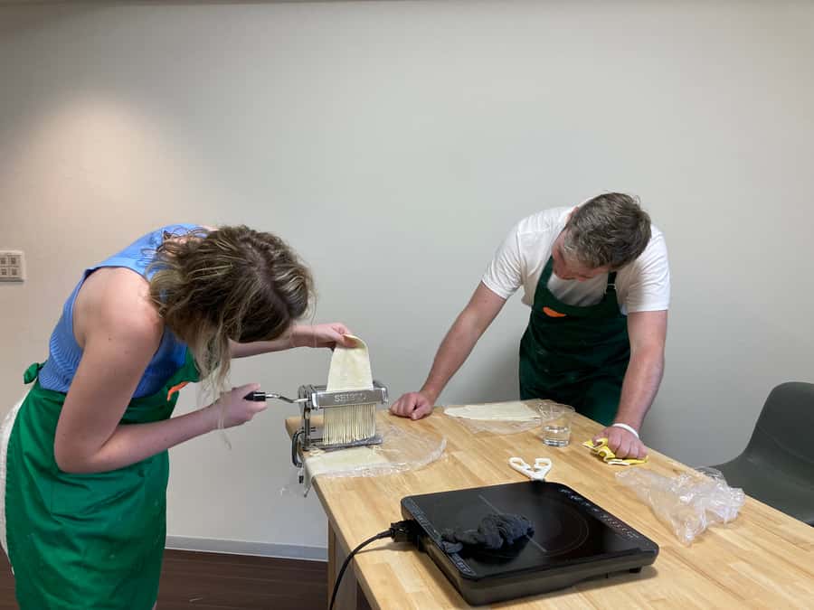 Osaka: Ramen and Gyoza Cooking Class in Dotonbori - Building a soy sauce ramen bowl