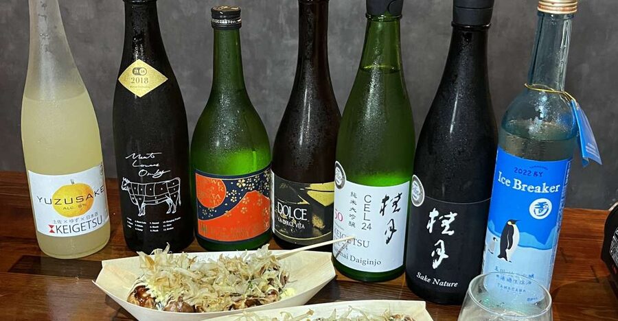 Osaka Sake Tasting with Takoyaki Cooking - Step one: learning the secrets of Osaka takoyaki