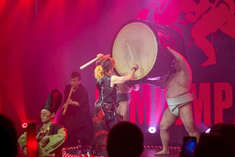 Osaka:SUMO BEATS SHOWCASE: Taiko Drum and Wagyu burger! - Meeting the Wrestlers at the End